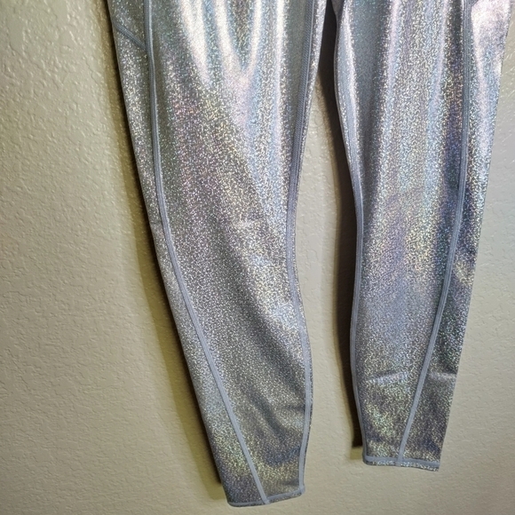 NWT Fabletics Oasis PureLuxe High-Waisted Legging in glitter hologram sz Xs - Picture 6 of 7